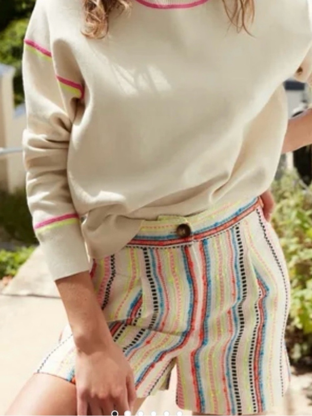 Boden Neon Stripe Women’s Shorts
